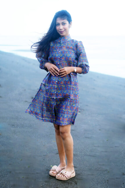 Shimmer Silk Premium Short Dress – Luxe Statement Wear